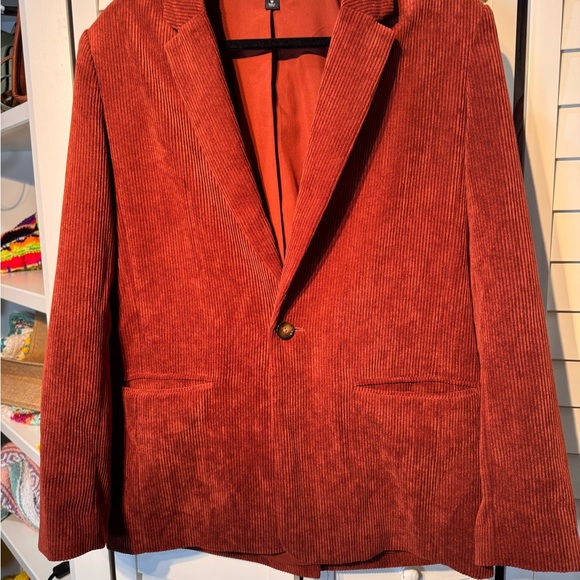 Abbott Elementary Jackets & Blazers - Women’s Rust Corduroy Blazer